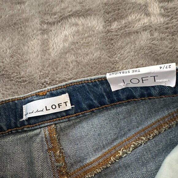 NWT Loft The Straight High Rise Jeans Women's size 27/4 - Picture 2 of 7